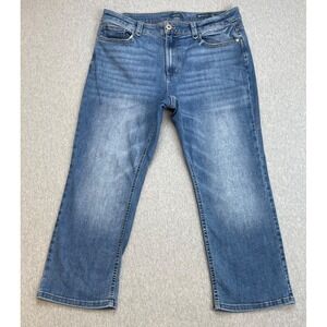J Jill Denim Jeans Womens 12P Blue Cotton Blend Stretch Demi Bootcut‎ Ankle